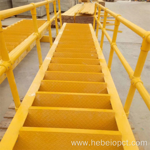 fiberglass FRP ladder handrail with all dimensions platform